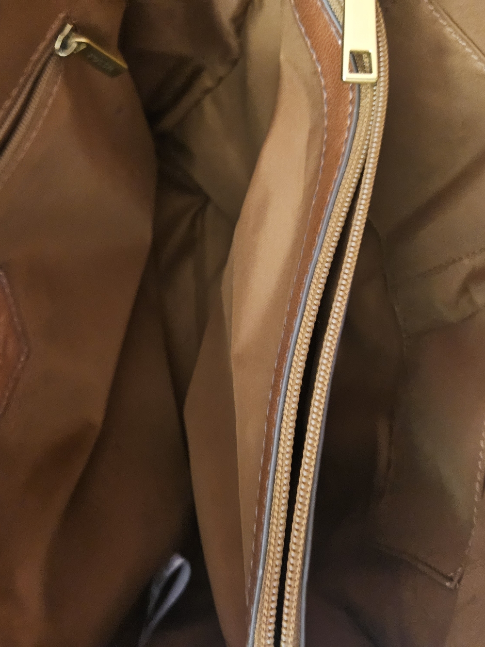 FOSSIL Kingston Leather Suede Tote Bag Olive Green - Picture 6 of 6